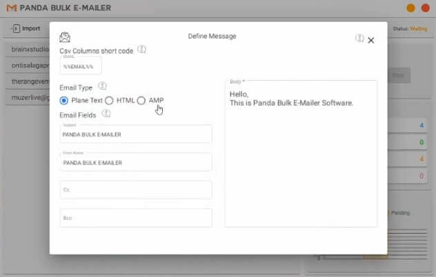 panda-bulk-emailer-software-email-modes